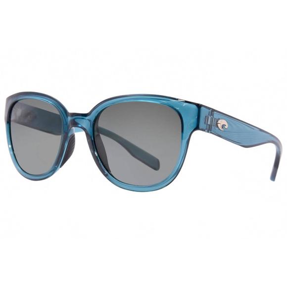NEW COSTA DEL MAR men's salina polarized sunglasses in teal/polarized grey 580g